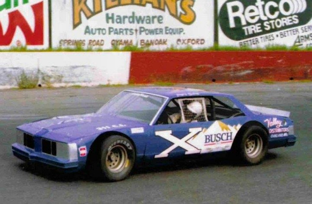 Waterville native Pete Silva competes in a race at Hickory Motor Speedway in the mid-1980s. Silva is being inducted into the New England Auto Racing Hall of Fame on Sunday in Connecticut.