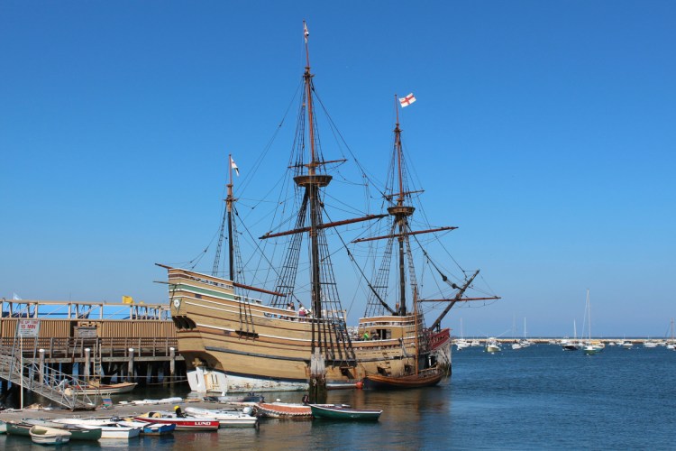 The Mayflower II, a replica of the Mayflower, is similar in appearance to the Angel Gabriel, a ship that sank in 1635 off the coast of Maine. Tom Desjardin, a Hallowell resident and director of the state's Bureau of Parks and Lands, is trying to locate the shipwreck.