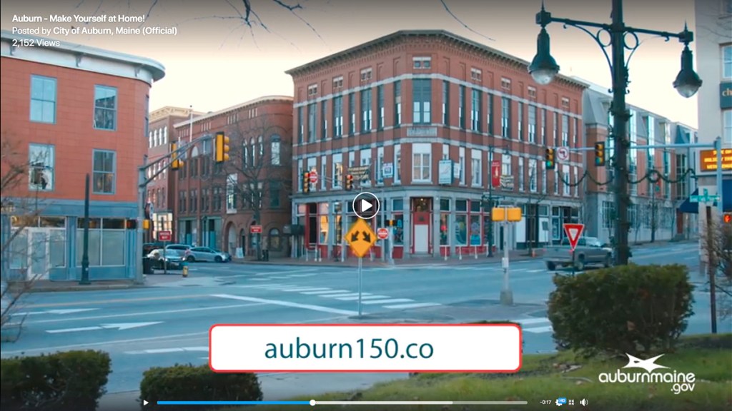 The city of Auburn on Monday released the first in a series of video advertisements leading up to its 150th anniversary celebration starting Dec. 31.