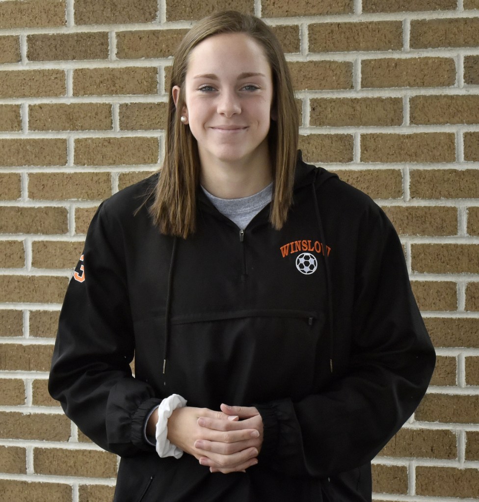 WINSLOW,  ME-  NOVEMBER 20: Maeghan Bernard is 2018 Girls Soccer Athlete of the Year. (Staff Photo by David Leaming/Staff Photographer)