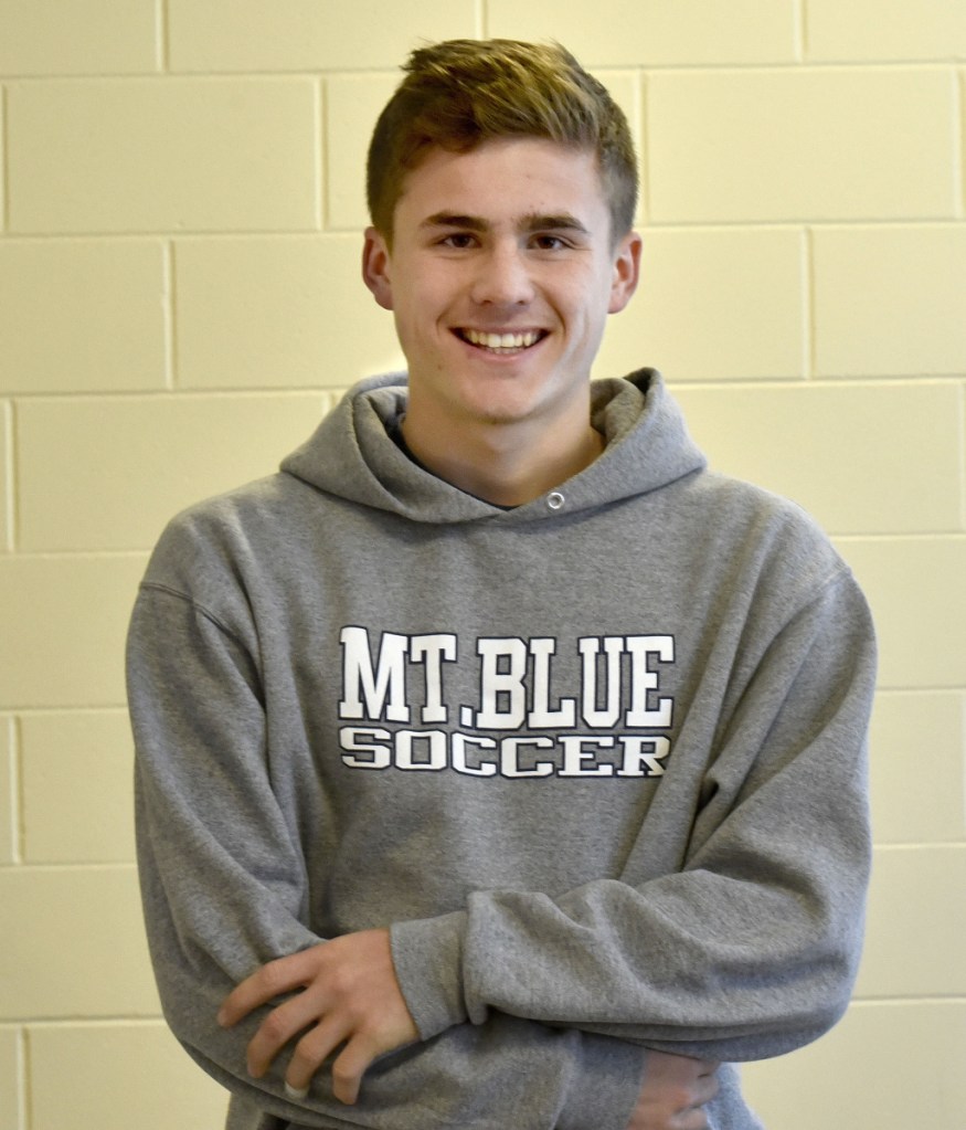 Sam Smith of Mt. Blue is Morning Sentinel Boys Soccer Player of the Year.