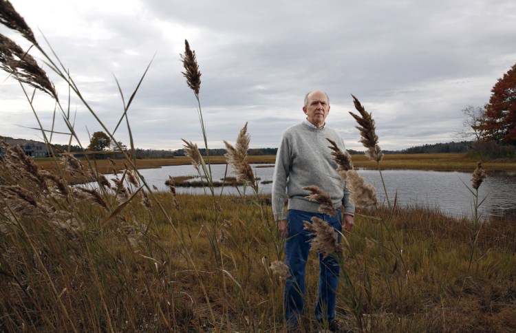 Marvin Gates, a resident of Black Point Road in Scarborough, is among the people opposed to a proposal to erect a cell tower near the Scarborough Marsh. "Scarborough Marsh is one of the most incredible places," he says.