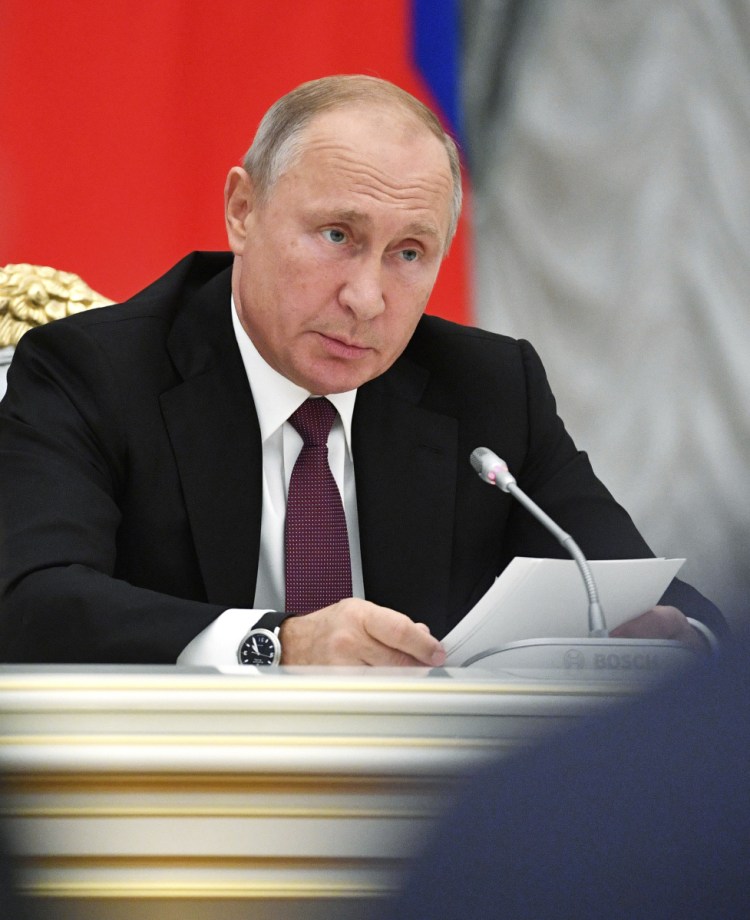 President Vladimir Putin says Russia had no reason to attack Sergei Skripal and his daughter.
