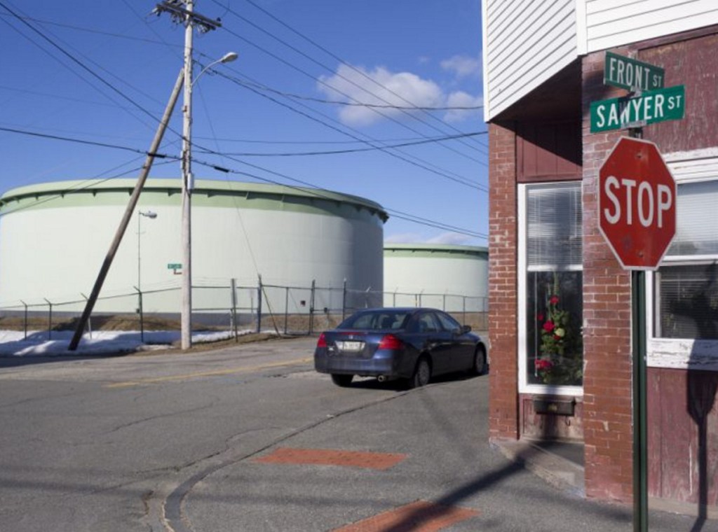 Portland Pipe Line says its future depends on being able to reverse the flow of oil in its pipeline to Montreal into tanks like those above near Front Street in South Portland.
