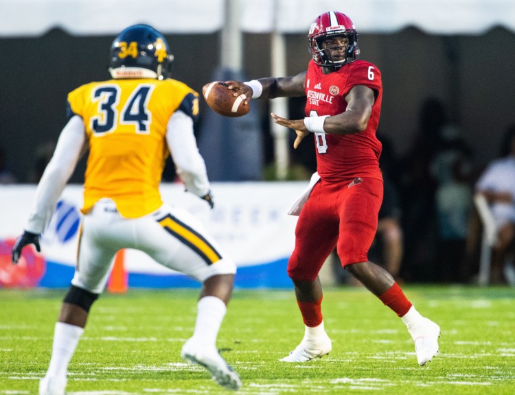 Jacksonville State quarterback Zerrick Cooper, a transfer from Clemson, has thrown for 3,051 yards and 30 touchdowns this season – both school records.