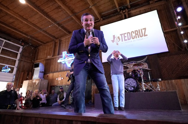 Republican Sen. Ted Cruz of Texas, seen at a campaign event Monday, held off a strong challenge by Democratic U.S. Rep. Beto O'Rourke to help his party hold its majority in the Senate.
