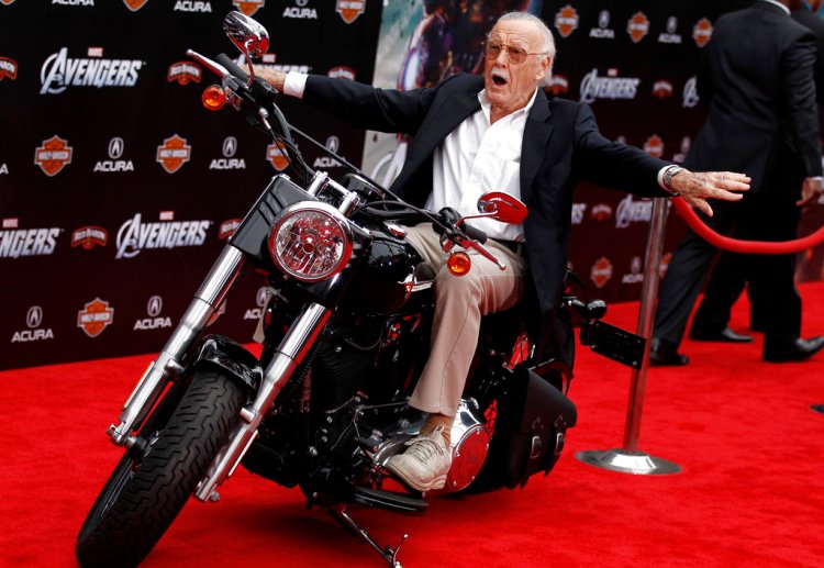 Stan Lee arrives at the premiere of "The Avengers" in Los Angeles on April 11, 2012. 