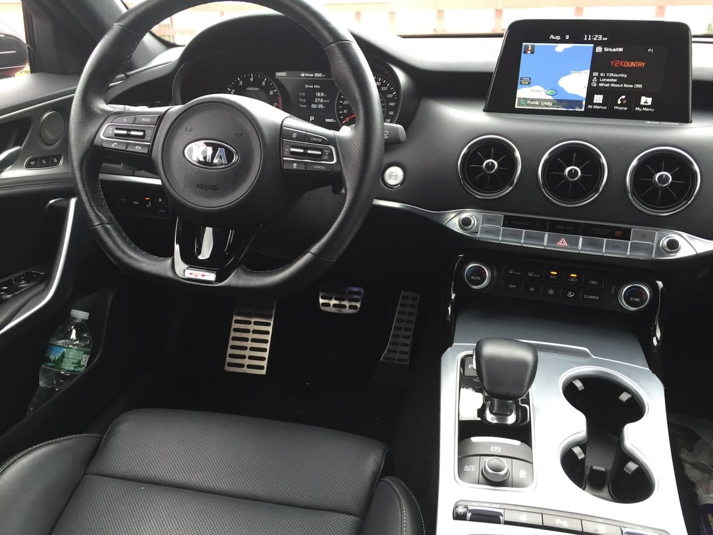 The Stinger's interior features clean controls, simple displays and solid ergonomics. (Photo by Tim Plouff)