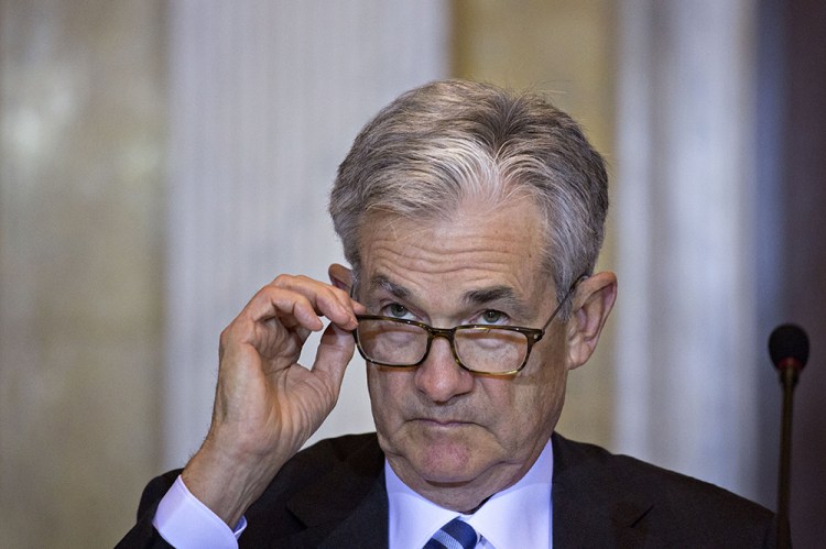 Jerome Powell, chairman of the U.S. Federal Reserve, at a meeting at the U.S. Treasury in October.