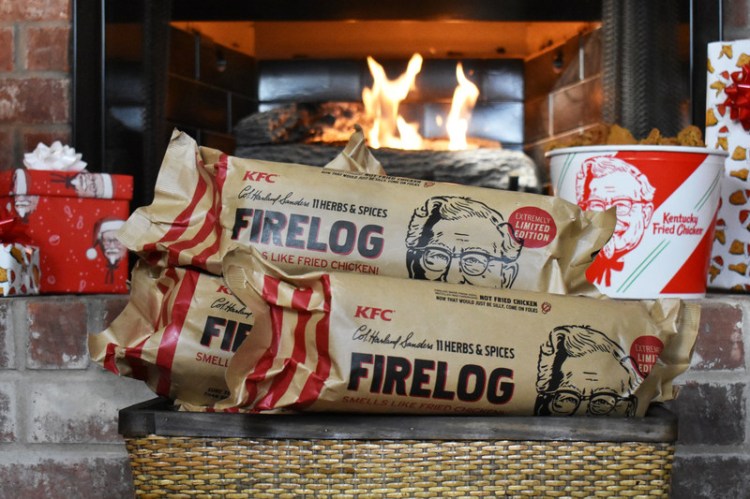 The unmistakable, mouth-watering aroma of Colonel Sanders’ secret recipe - now in your fireplace with the KFC 11 Herbs and Spices Firelog.