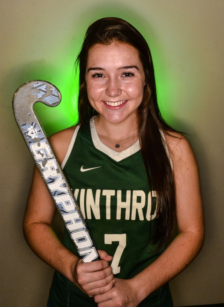 Winthrop's Moriah Hajduck is the Kennebec Journal Field Hockey Player of the Year.