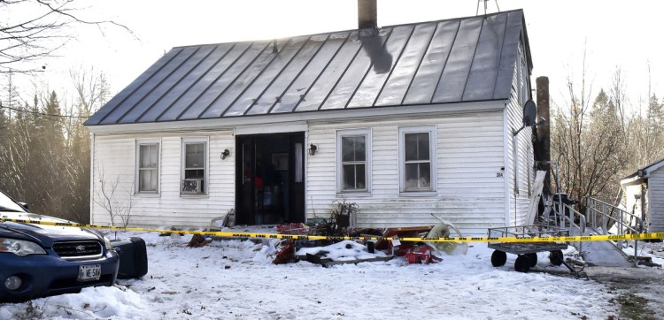 This home at 384 Bangor Road in Troy received serious damage from a fire on Sunday evening.