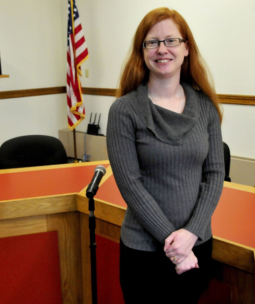 Skowhegan Town Manager Christine Almand, pictured on Dec. 22, 2015, said that money approved at a special town meeting Tuesday night for energy and infrastructure improvements will be recouped through savings that efficiencies will provide.