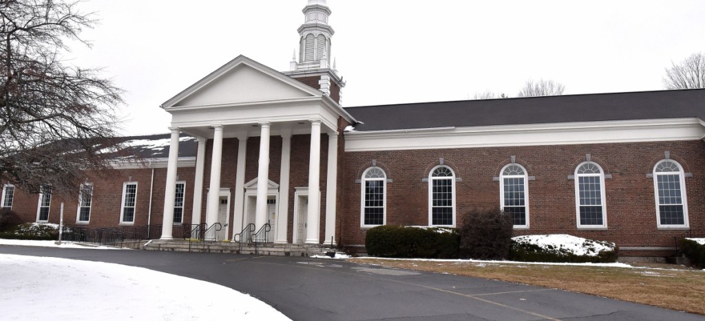 An exterior photograph of the First Congregational Church in Waterville on Nov. 19. The Children's Discovery Museum is hoping to lease the church with the intention of purchasing it for the museum.