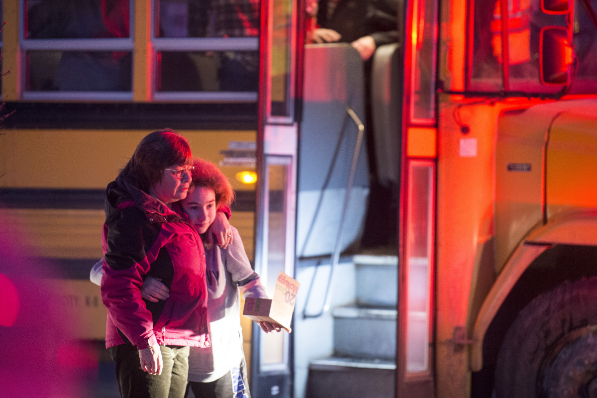 Gallery School bus accident in Winslow gives parents a scare