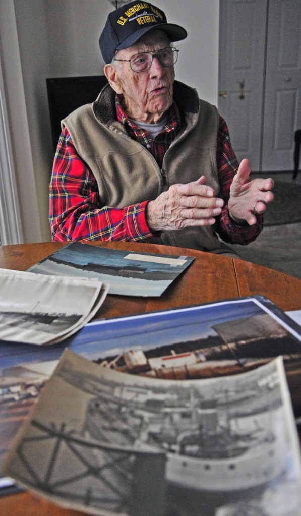Arthur Moore Jr. talks about the Kennebec River during a Jan. 15, 2016, interview in Hallowell.