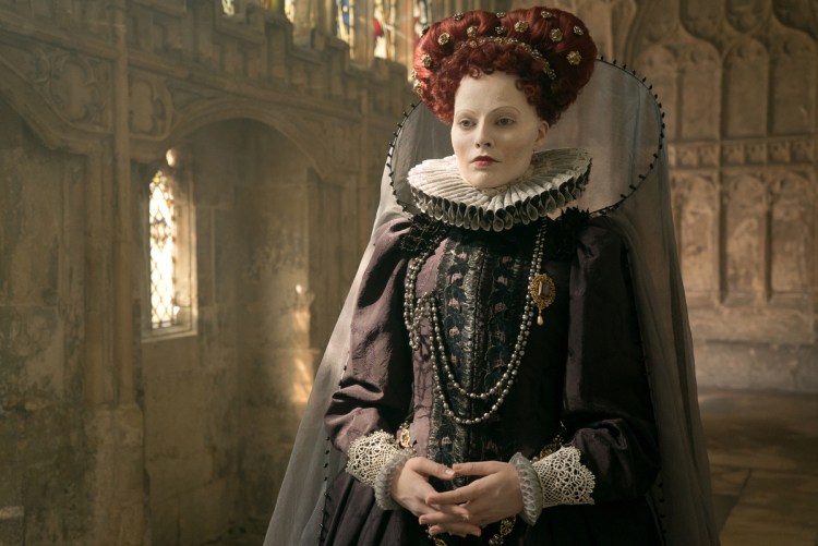 Margot Robbie as Queen Elizabeth I in "Mary Queen of Scots."