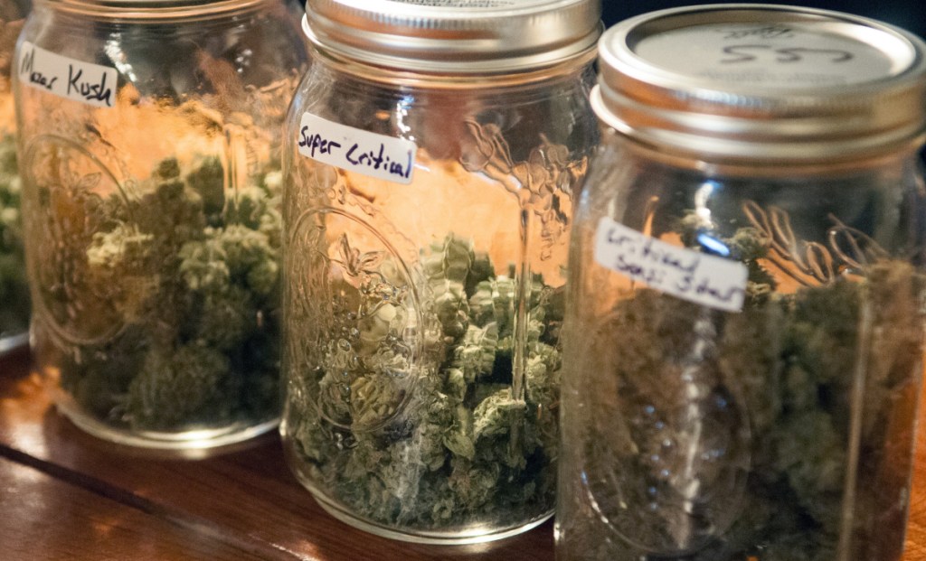 Marijuana is seen on Jan. 19, 2017, at The Cannabis Healing Center in Hallowell.