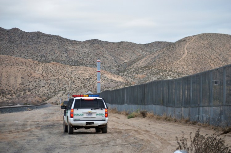 A U.S. Border Patrol agent patrols Sunland Park along the U.S.-Mexico border next to Ciudad Juarez. A 7-year-old girl who crossed the U.S.-Mexico border with her father died after being taken into the custody of the U.S. Border Patrol, federal immigration authorities confirmed Thursday.