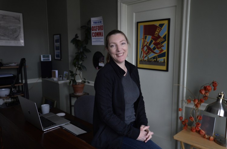 Stacy Mitchell of the Institute for Local Self-Reliance in her Portland office.
