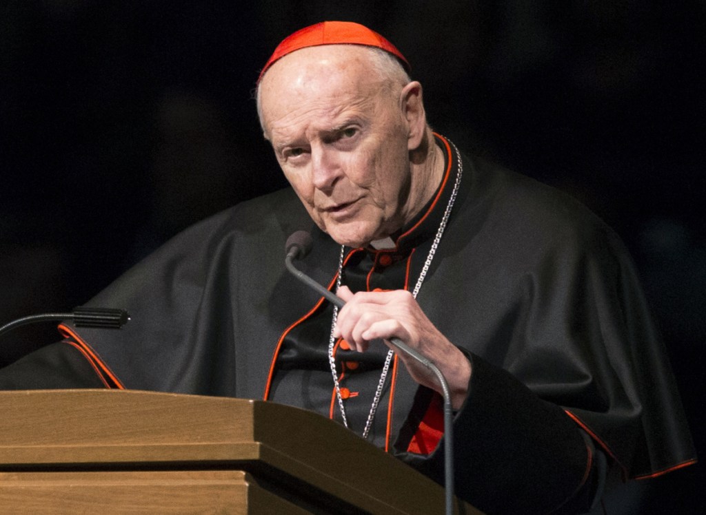 Cardinal Theodore McCarrick faces allegations of sexual abuse from James Grein, who described repeated incidents of molestation from age 11.