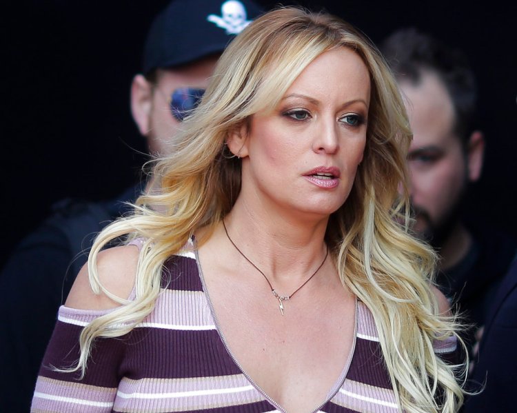 Adult film actress Stormy Daniels arrives for the opening of the adult entertainment fair "Venus," in Berlin in October. Attorneys for President Trump want a Los Angeles judge to award $340,000 in legal fees for successfully defending him against defamation claims by Daniels.