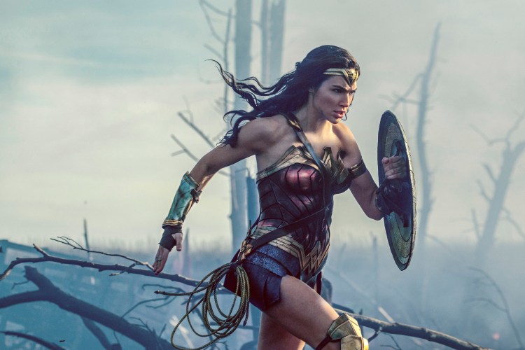 This image released by Warner Bros. Entertainment shows Gal Gadot in a scene from "Wonder Woman."