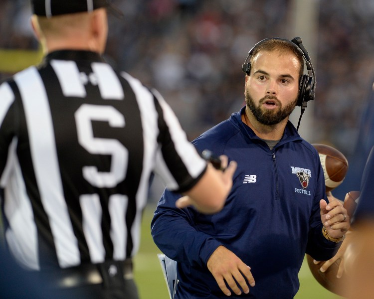 UMaine Coach Joe Harasymiak and his staff have had to adjust their recruiting strategy because of the team's success in the playoffs. He doesn't mind.