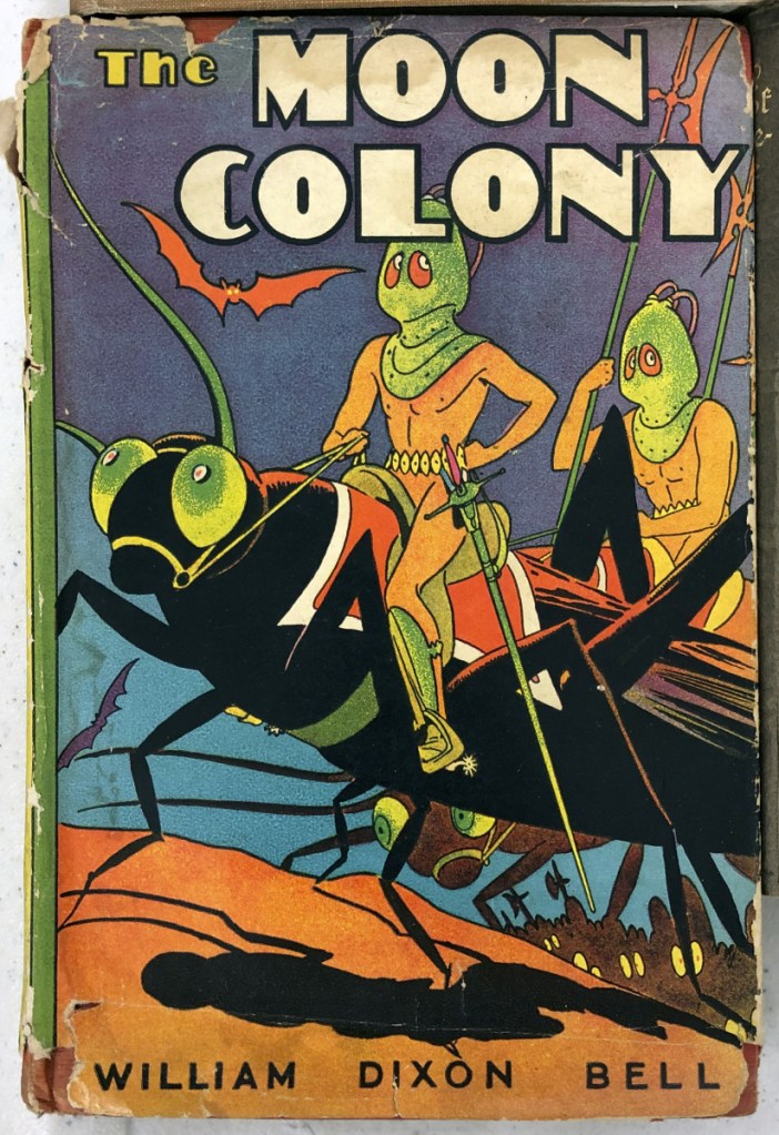 "The Moon Colony" was one of the books for sale Tuesday at the Augusta Armory.