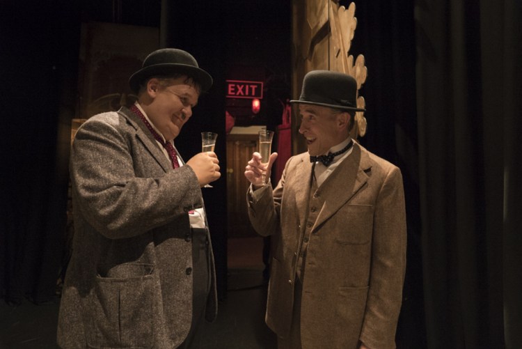 John C. Reilly, left, and Steve Coogan in a scene from "Stan & Ollie."