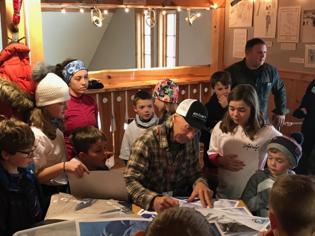 Extreme Skier Glen Plake signs autographs during his visit to Black Mountain of Maine in Rumford on Saturday, Jan. 19.