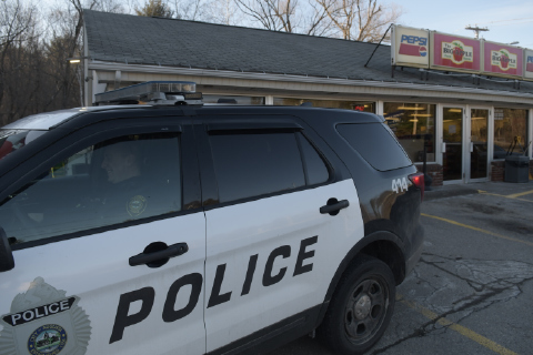 Augusta Police arrested a suspect Sunday after a robbery at Big Apple in Augusta.