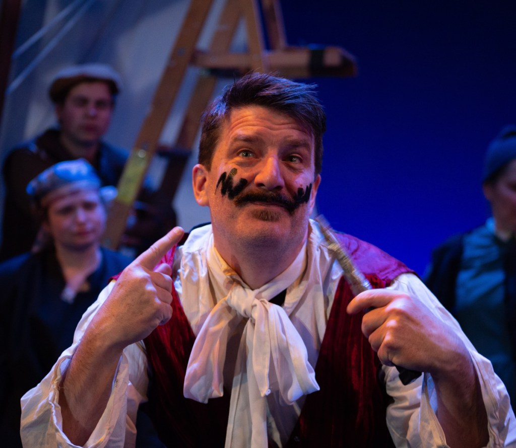 David Covell turned in a sophisticated comic performance as the pirate Black Stache.