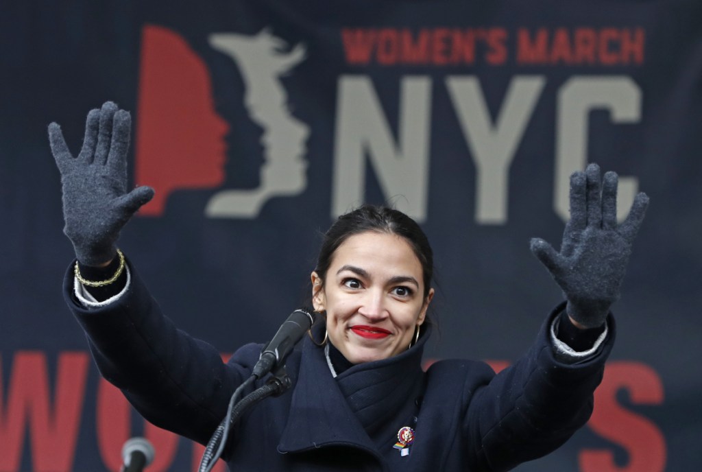 U.S. Rep. Alexandria Ocasio-Cortez, D-New York, helped draft a resolution to meet "100 percent of the power demand in the United States through clean, renewable and zero-emission energy sources."