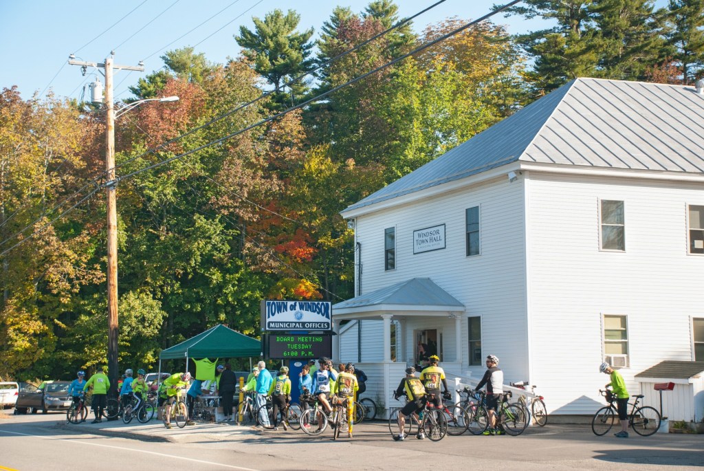 Cyclists take part in a past Share The Road With Carol, a memorial bicycle ride in Windsor and Whitefield in honor of the late Dr. Carol Eckert, and to promote the cause of bicycle safety.