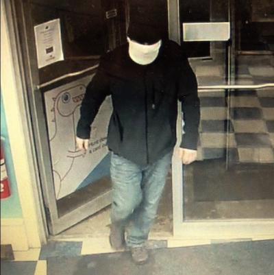 Mane State Troopers are searching for this suspect, who allegedly robbed the Hometown Mobil gas and convenience store at 1498 Carl Broggi Highway in Lebanon on Saturday night. 