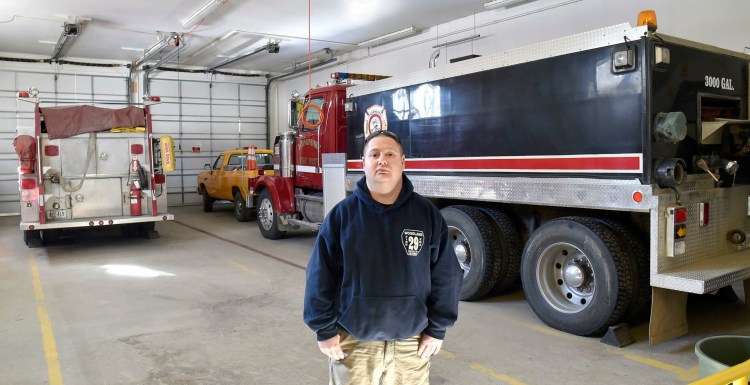 New Thorndike Fire Chief John Levers, inside the department building on Tuesday, said he supports the ordinance to create a municipal fire department to replace the current organization, an issue that will be discussed and voted on this Saturday at the annual Town Meeting.