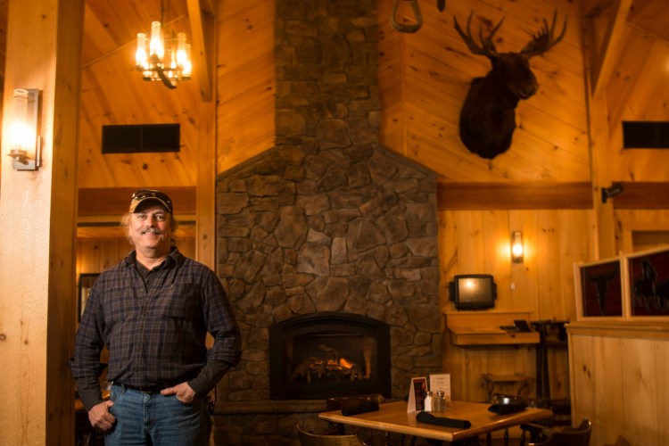 Kevin Joseph at Joseph's Fireside Steakhouse on West River Road in Waterville in 2019. The restaurant, which closed due to crowd restrictions prompted by the coronavirus pandemic, will not reopen. The restaurant's gift cards may be redeemed at the Mid-Maine Chamber of Commerce in Waterville.