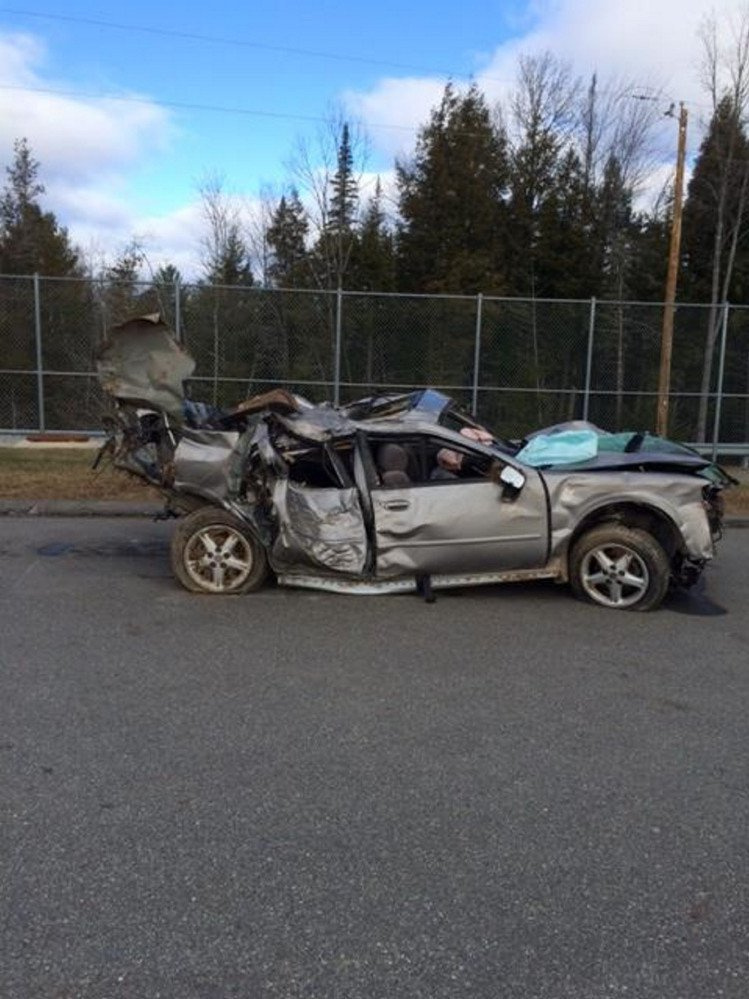 Jonathan Cayford, of Madison, was charged with manslaughter after an investigation into a November 2015 crash involving this 1998 Nissan Maxima on Anson Road in Starks. Cayford pleaded guilty to a charge of driving to endanger in exchange for the dismissal of the manslaughter charge. On Wednesday, he was arrested and charged with a probation violation for allegedly harassing a person.