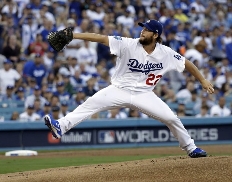 Associated Press/David J. Phillip
The Dodgers officially placed Clayton Kershaw on the injured list, ending a streak of eight Opening Day starts.