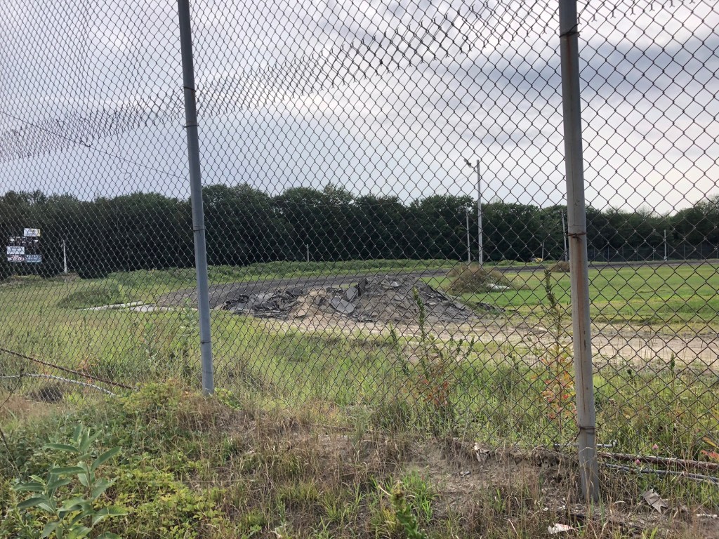 Turn four of Unity Raceway, as seen from the track's grandstands last summer. Greg Veinote plans to re-open the track, which did not hold any racing events last season, beginning this June.