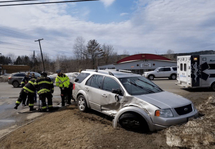 A Ford SUV driven by Edward Galanif, 94, of Farmington was injured when he attempted to take a left-hand turn into VIP on Thursday in Farmington and his vehicle collided with a Volkswagen SUV driven by Lana K. Love, 49, of Greenville, who was also hurt, officer Jesse Clement said. 