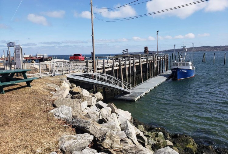 Rockland's middle pier will be one of 10 sites around Penobscot Bay studied for future impacts from sea level rise.
