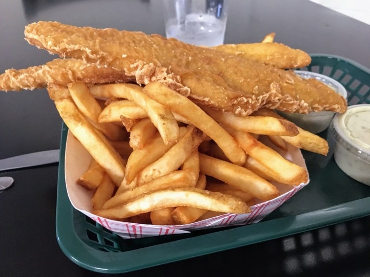 The haddock basket at Big G's in Winslow is a monster fish dish.