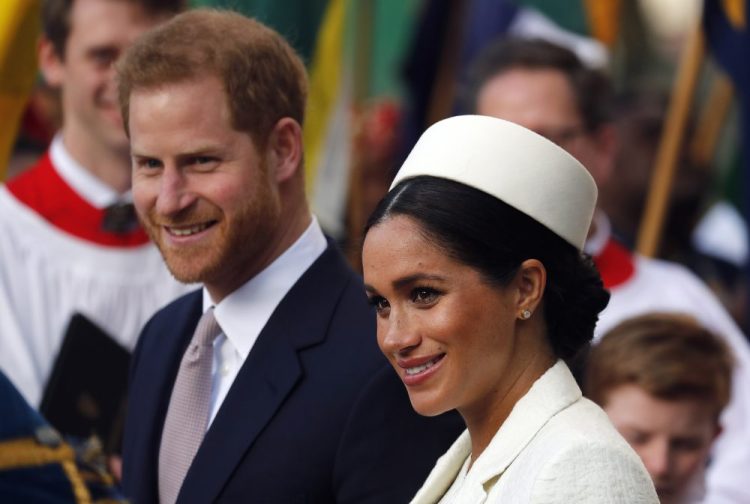  In this Monday, March 11, 2019 file photo, Britain's Prince Harry and Meghan, the Duchess of Sussex leave after the Commonwealth Service at Westminster Abbey in London. Guinness World Records said Wednesday, April 3 that a new Instagram account opened by Prince Harry and his wife Meghan is the fastest-ever to gain 1 million followers.  The account, which was opened Tuesday, reached the 1 million mark in under six hours. 