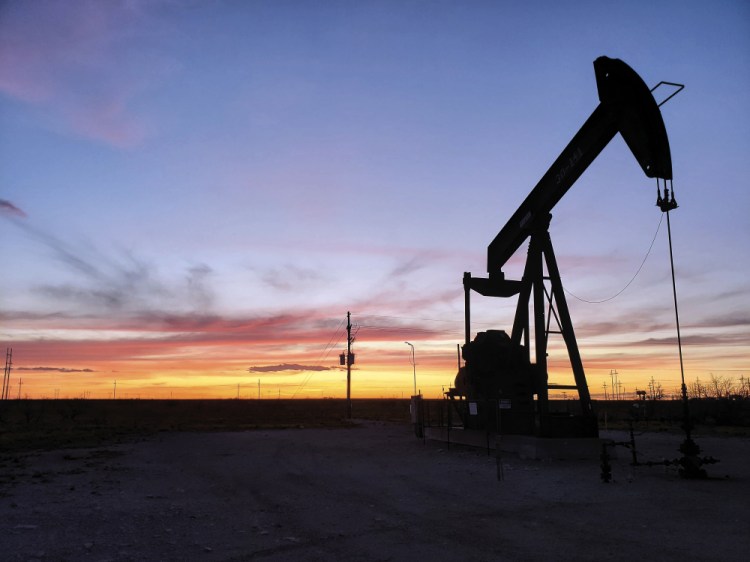 A pump jack is seen last year near Hobbs, N.M. The social costs of emissions from burning oil and gas from the land parcels are projected to range from $357 million to more than $4 billion, according to the Interior Department. 