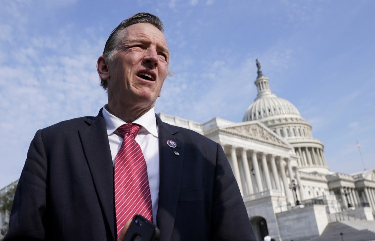 Rep. Paul Gosar, R-Ariz., tweeted an animated video that depicted him striking Rep. Alexandria Ocasio-Cortez, D-N.Y., with a sword.