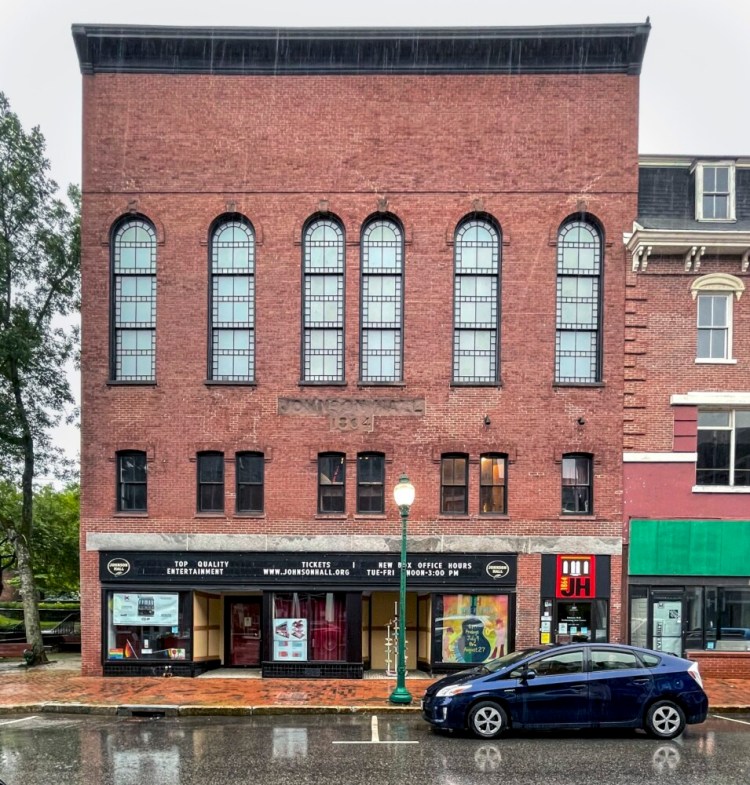 The Johnson Hall Performing Arts Center at 280 Water St. in downtown Gardiner, photographed in July 2021. Gardiner officials agreed Wednesday to contribute an additional $150,000 for renovations to the historic opera house after inflation drove up construction costs.