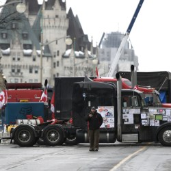 Virus Outbreak Canada Protest