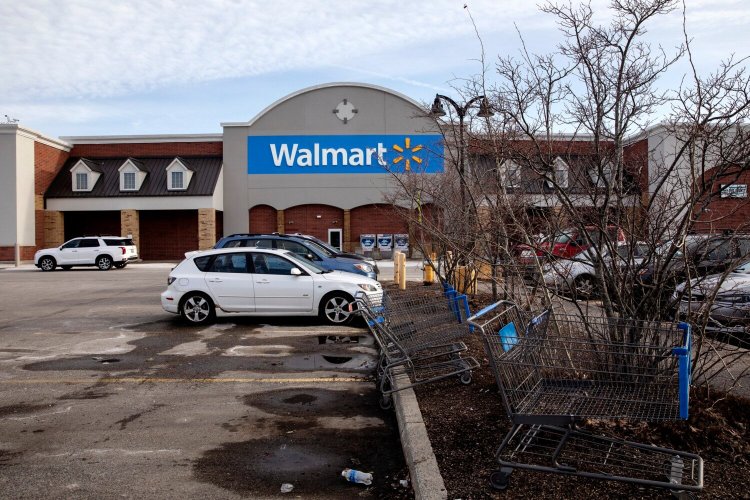 The Walmart in Scarborough. Large retailers’ practice of citing other large but empty stores to justify lower property valuations is costing Maine communities hundreds of thousands of dollars, officials say.